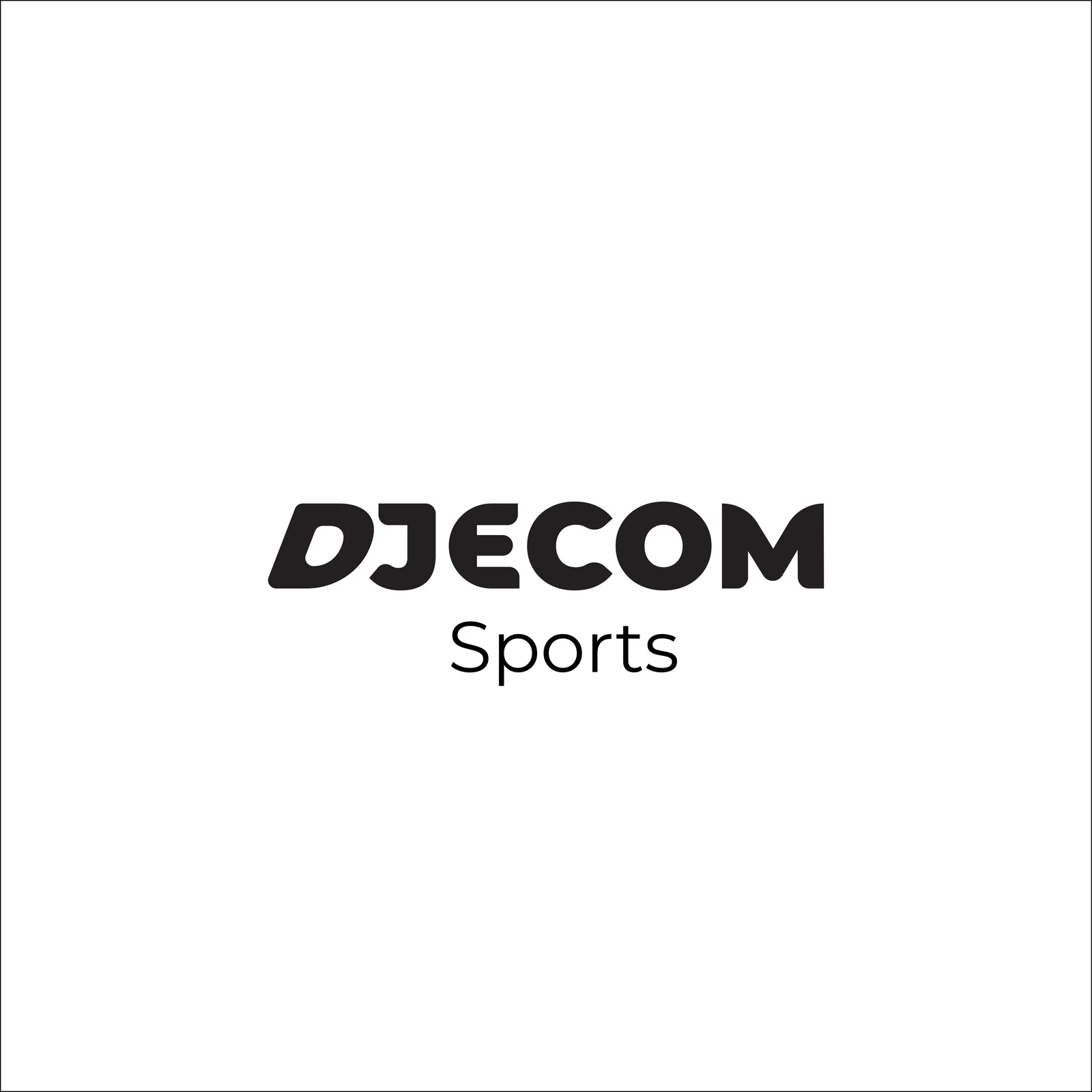 Logo Djecom en noir sur fond blanc