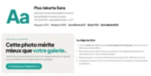 Aperçu réduit d’une page de la charte : la typographie